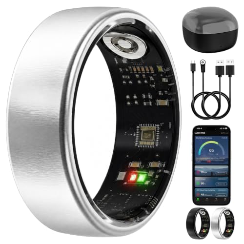 Azomabox Smart Ring Silver 7 – Comprehensive Health Monitoring with Gesture Control image 1