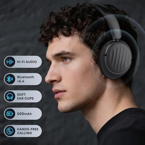 Bluetooth Over-Ear Headphones with Hybrid Active Noise Cancelling and 35H Playtime thumbnail 4