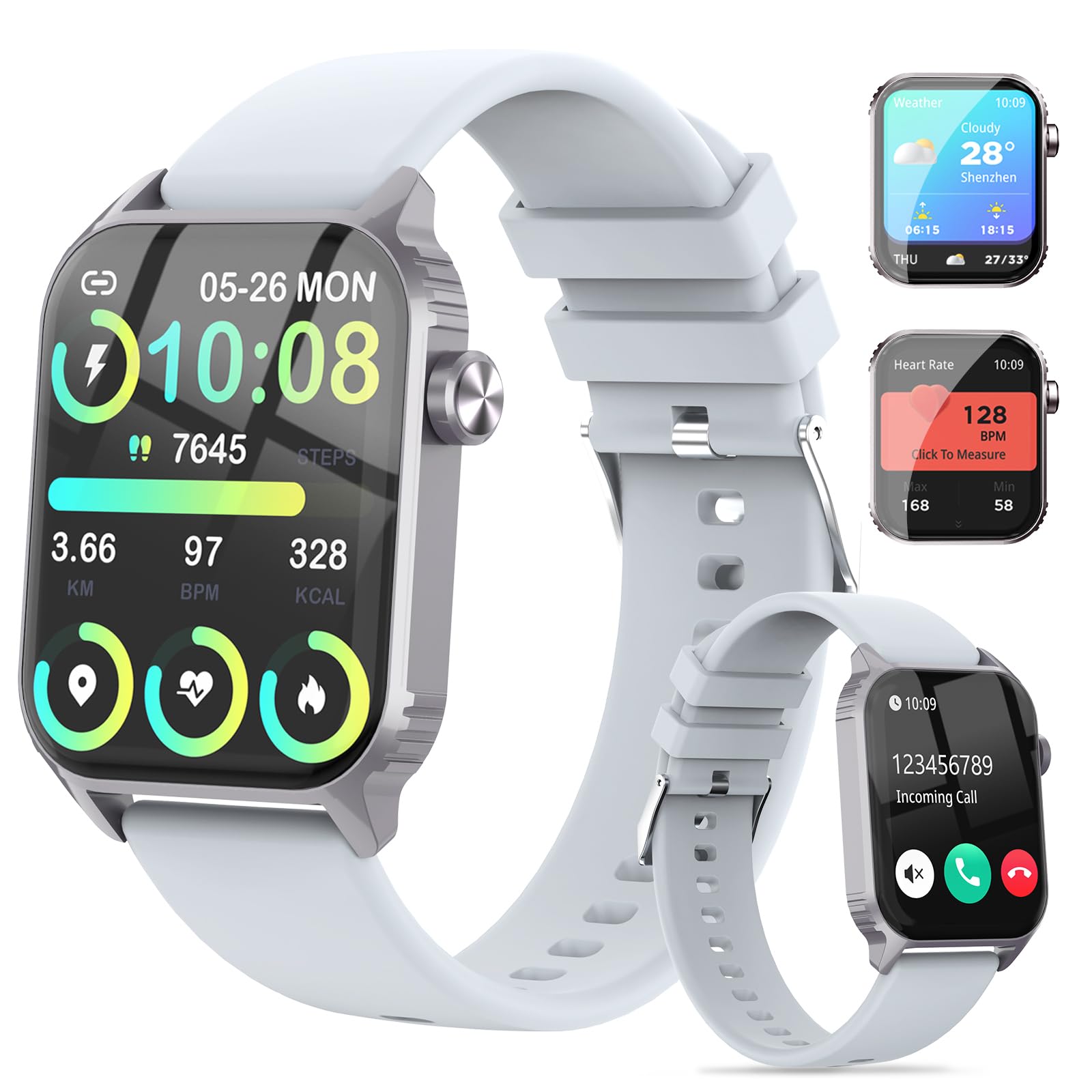 TRAUSI TG08 Smartwatch for Men with 120 Sports Modes and Alexa thumbnail 4