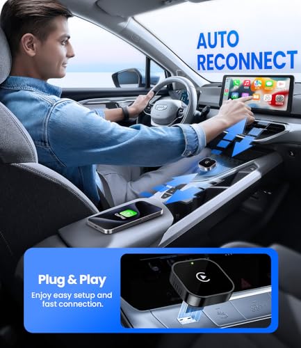 Teeran Wireless CarPlay Adapter for iPhone (2026 Upgraded) thumbnail 4