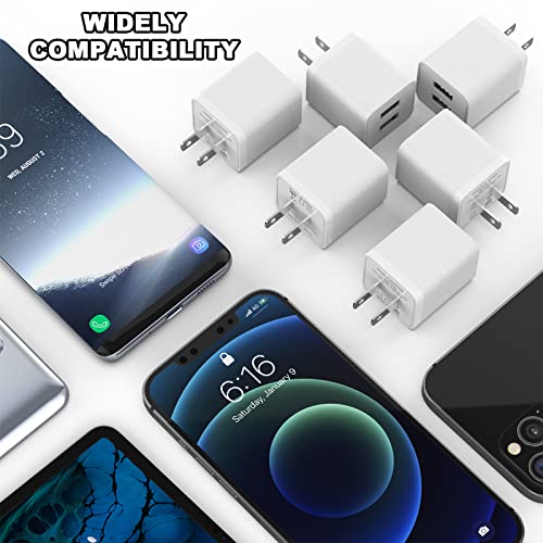 iGENJUN 6-Pack Dual USB Wall Chargers - Fast and Reliable Charging for Multiple Devices thumbnail 3