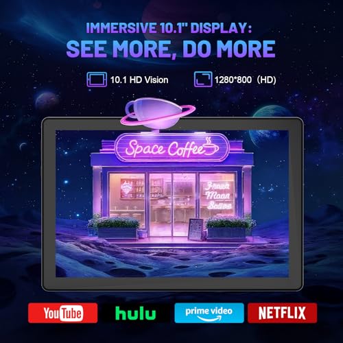 Gleeso 10.1-Inch Android 15 Tablet with 20GB RAM, 64GB Storage, 1TB Expandable, Keyboard, Mouse, Pen & Case thumbnail 3